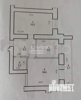2-к квартира, вторичка, 62м2, 10/16 этаж