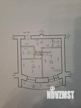 1-к квартира, вторичка, 46м2, 7/9 этаж