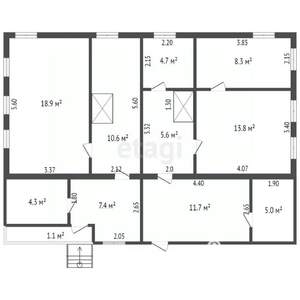 2-к квартира, вторичка, 30м2, 1/1 этаж