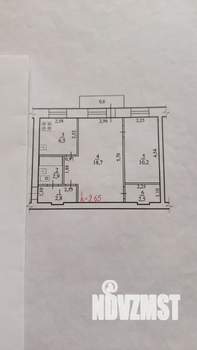 2-к квартира, вторичка, 44м2, 3/3 этаж