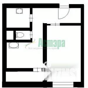 1-к квартира, вторичка, 30м2, 3/5 этаж