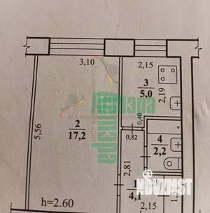 1-к квартира, вторичка, 29м2, 1/5 этаж