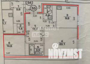 3-к квартира, вторичка, 63м2, 15/16 этаж
