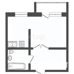Студия квартира, вторичка, 35м2, 9/9 этаж