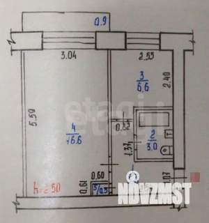 1-к квартира, вторичка, 31м2, 5/5 этаж
