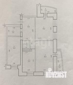 3-к квартира, вторичка, 99м2, 10/15 этаж
