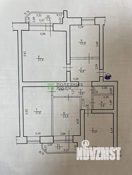 4-к квартира, вторичка, 105м2, 6/10 этаж