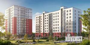 1-к квартира, строящийся дом, 45м2, 4/9 этаж