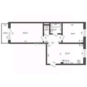 2-к квартира, вторичка, 51м2, 2/5 этаж