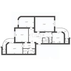 4-к квартира, вторичка, 126м2, 9/9 этаж