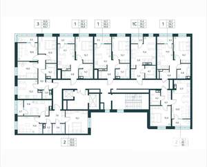 2-к квартира, вторичка, 55м2, 12/18 этаж