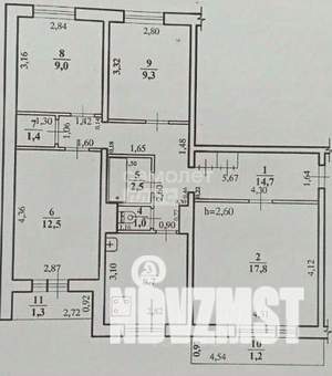 4-к квартира, вторичка, 79м2, 5/9 этаж