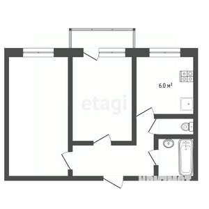 2-к квартира, вторичка, 53м2, 4/10 этаж