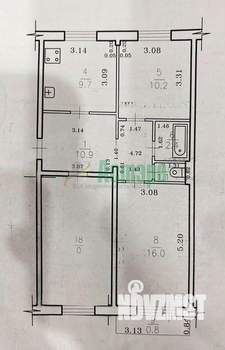 3-к квартира, вторичка, 70м2, 5/5 этаж