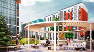 2-к квартира, строящийся дом, 59м2, 4/9 этаж