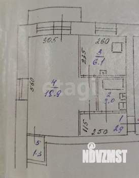 1-к квартира, вторичка, 32м2, 3/4 этаж