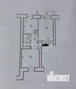 2-к квартира, вторичка, 45м2, 1/5 этаж
