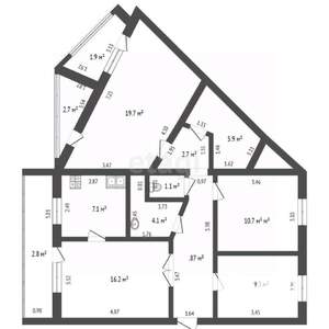 4-к квартира, вторичка, 92м2, 4/5 этаж