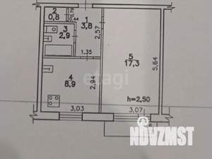 1-к квартира, вторичка, 34м2, 4/5 этаж