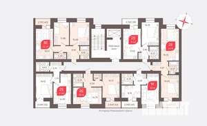 1-к квартира, строящийся дом, 43м2, 9/9 этаж