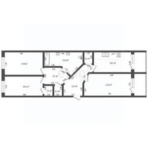 3-к квартира, вторичка, 124м2, 5/13 этаж