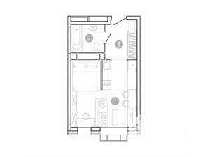 1-к квартира, вторичка, 29м2, 4/15 этаж