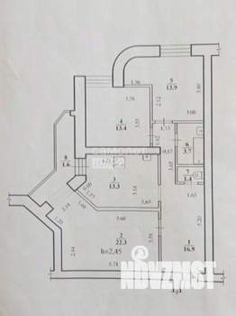 3-к квартира, вторичка, 85м2, 9/10 этаж