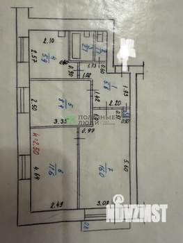 3-к квартира, вторичка, 51м2, 4/5 этаж