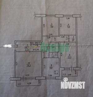 4-к квартира, вторичка, 81м2, 9/9 этаж
