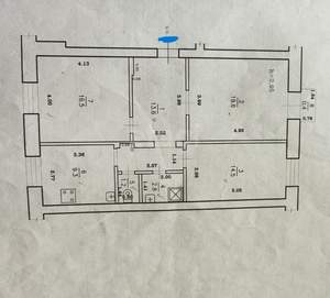 3-к квартира, вторичка, 78м2, 2/2 этаж