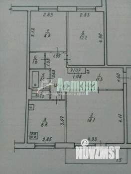 3-к квартира, вторичка, 66м2, 4/10 этаж