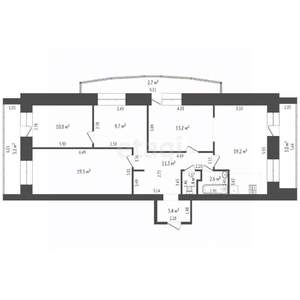 3-к квартира, вторичка, 91м2, 9/10 этаж