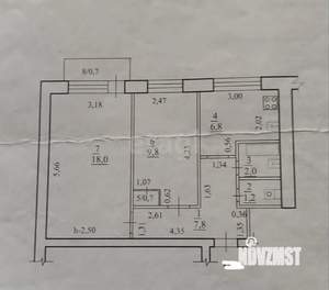 2-к квартира, вторичка, 46м2, 4/5 этаж