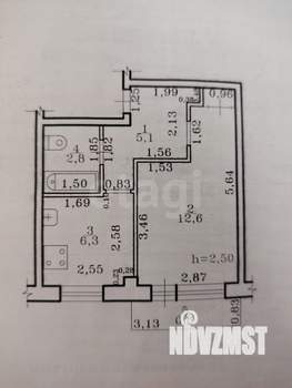1-к квартира, вторичка, 27м2, 4/5 этаж