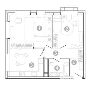 2-к квартира, вторичка, 59м2, 12/15 этаж