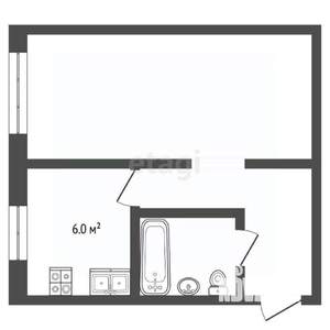 1-к квартира, вторичка, 31м2, 3/5 этаж