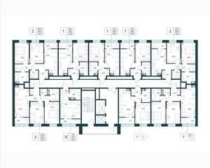 2-к квартира, вторичка, 53м2, 16/18 этаж