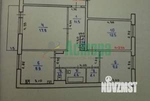 3-к квартира, вторичка, 68м2, 7/9 этаж