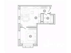 2-к квартира, вторичка, 48м2, 2/15 этаж