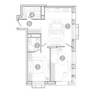 3-к квартира, вторичка, 64м2, 9/15 этаж