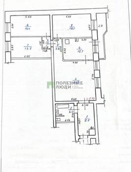 4-к квартира, вторичка, 114м2, 3/5 этаж