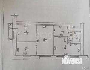 3-к квартира, вторичка, 61м2, 4/5 этаж