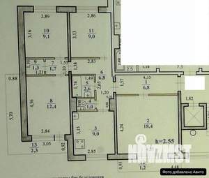 4-к квартира, вторичка, 78м2, 2/9 этаж