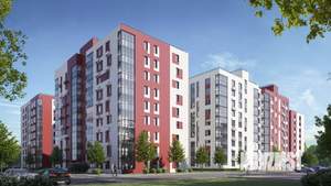 1-к квартира, строящийся дом, 45м2, 2/9 этаж