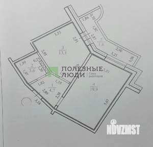 1-к квартира, вторичка, 41м2, 6/16 этаж