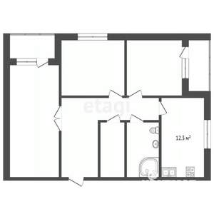 3-к квартира, вторичка, 84м2, 2/9 этаж