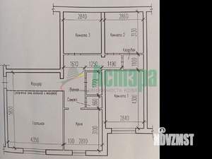 4-к квартира, вторичка, 77м2, 8/9 этаж