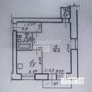 1-к квартира, вторичка, 33м2, 2/3 этаж