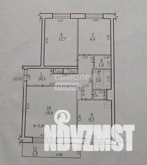 3-к квартира, вторичка, 68м2, 4/9 этаж