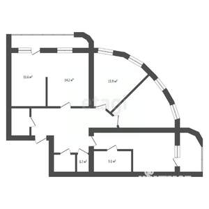 4-к квартира, вторичка, 116м2, 11/13 этаж